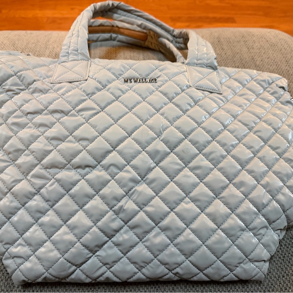MZ Wallace Pebble Liquid Medium Metro Tote Deluxe
